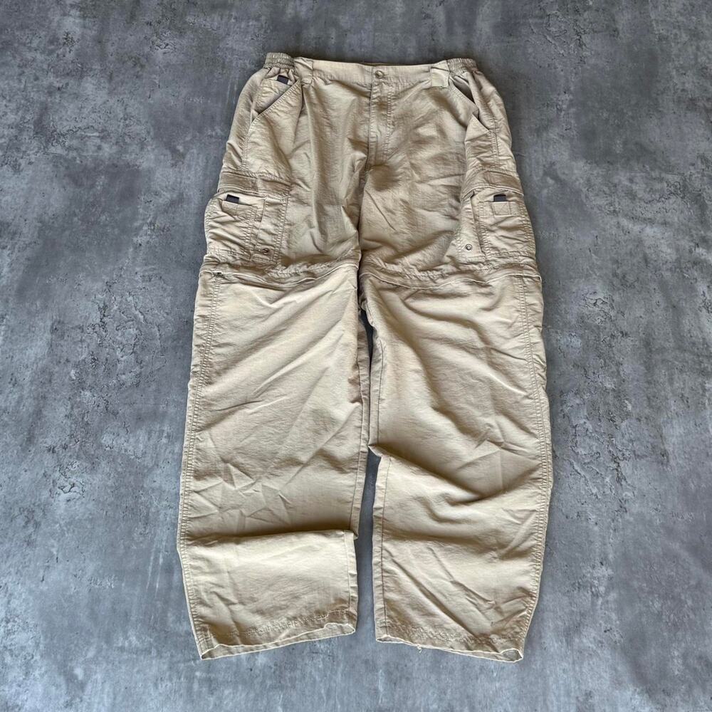 Vintage Y2K Baggy Cargo Cyber Tech Utility Nylon Outdoor Pants
